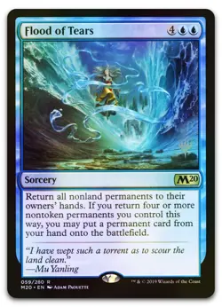 Flood of Tears #59 (Foil) (NM) Core Set 2020 PPM20 Magic MTG - Image 1