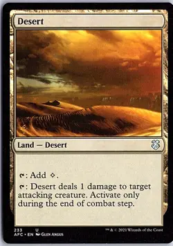 Desert U Commander: Adventures in the Forgotten Realms 233 LP Magic - Image 1