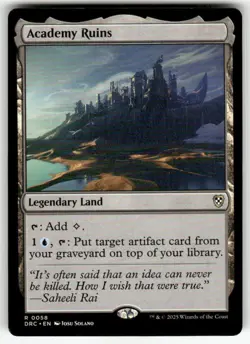 ACADEMY RUINS #58 MTG COMMANDER: AETHERDRIFT RARE - Image 1