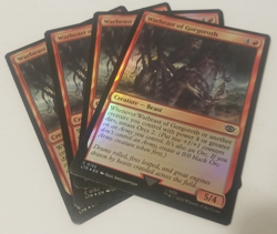 MTG Lord of the Rings C Warbeast of Gorgoroth #0152 PLAYSET 4x FOIL - Image 1