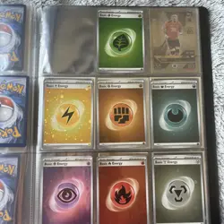 MISSING WATER CARD Pokemon SV 151 Cosmos Holo Energy Complete Set Of 7 001-008 - Image 1