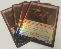 MTG Lord of the Rings C Rohirrim Lancer #0146 PLAYSET 4x 3 FOIL / 1 REG - Image 1