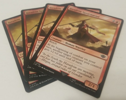 MTG Lord of the Rings C Haradrim Spearmaster #0135 PLAYSET 4x 2 FOIL / 2 REG - Image 1