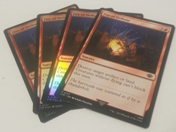 MTG Lord of the Rings C Fire of Orthanc #0127 PLAYSET 4x 3 FOIL / 1 REG - Image 1