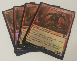 MTG Lord of the Rings Olog-hai Crusher PLAYSET 4x 3 FOIL / 1 REG - Image 1
