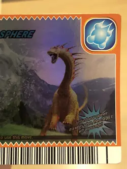 Dinosaur King Tragedy Of The Sphere Super Move Card 2008 Special Edition - Image 4