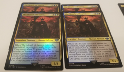 MTG 4X Lord of the Rings U The Mouth of Sauron #0216 PLAYSET 2XFOIL/2XReg - Image 1