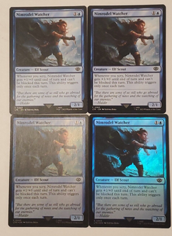 MTG 4X Nimrodel Watcher (2X FOIL/ 2X Reg) The Lord of the Rings - Image 1