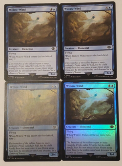 MTG 4X Willow-Wind (76/479) 2X FOIL/ 2X Reg The Lord of the Rings NM - Image 1