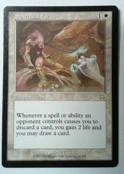 Spiritual Focus *Rare* Magic MtG x1 Mercadian Masques SP - Image 1