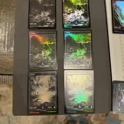 (x19) Basic Lands MTG (Full Art FOIL) MID Near Mint Never Played - Image 1