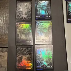 (x19) Basic Lands MTG (Full Art FOIL) MID Near Mint Never Played - Image 2