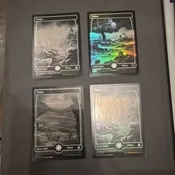 (x19) Basic Lands MTG (Full Art FOIL) MID Near Mint Never Played - Image 3
