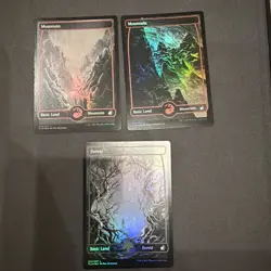 (x19) Basic Lands MTG (Full Art FOIL) MID Near Mint Never Played - Image 4