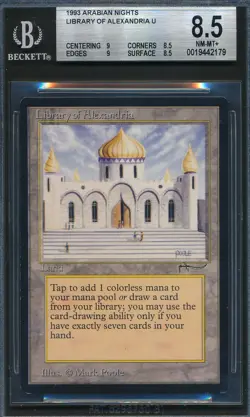 Arabian Nights Library of Alexandria BGS 8.5 Graded Magic MTG (2179) - Image 1