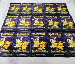 2023 Pokemon TCG Trick or Trade BOOster Bundle Lot 15 Mini Packs 🎃 - Image 4