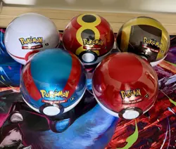 Pokemon Trading Card Games Poke Ball Tins (Set of 5) (H24 & G25) - Image 1