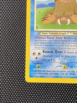 Pokemon TCG Light Piloswine 26/105 Neo Destiny Unlimited LP/NM - Image 5