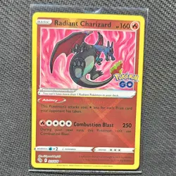 The Pokemon Company Radiant Charizard 011/078 Pokemon GO Radiant Rare Holo Basic - Image 1