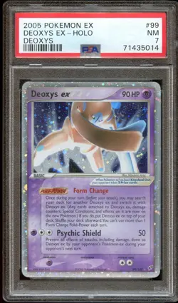 PSA 7 NEAR MINT Deoxys Ex 99/107 HOLO RARE Pokemon Card 014 - Image 1