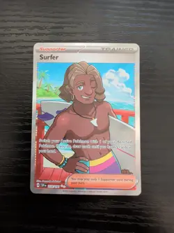 Surfer 235/191 Full Art Ultra Rare Surging Sparks Pokemon TCG NM - Image 1