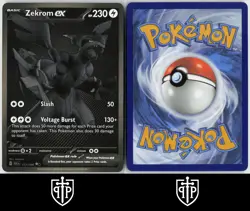 Pokemon - Zekrom ex 172/086 Black Bolt - Holo Black White Rare - NM - Image 3
