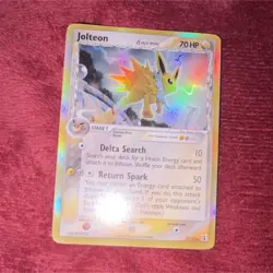 Jolteon Delta Species Holo Rare 7/113 2005 English Pokemon TCG - Image 1
