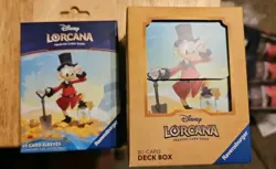 Disney Lorcana: Scrooge McDuck 80 Card Deck Box AND Card Sleeves Bundle - Image 1