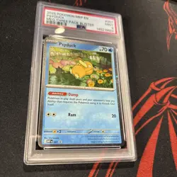 PSA 9 Psyduck 007/132 Pokemon Mega Evolution Three Pack Blister - Image 1