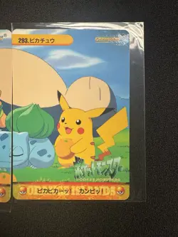 Snorlax Pikachu & Others #293 292 291 290 Pokemon Carddass Anime Collection 1999 - Image 2