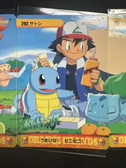 Snorlax Pikachu & Others #293 292 291 290 Pokemon Carddass Anime Collection 1999 - Image 3