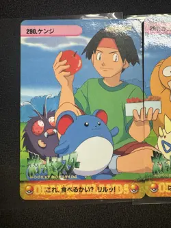 Snorlax Pikachu & Others #293 292 291 290 Pokemon Carddass Anime Collection 1999 - Image 5