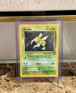 Pokemon Japanese Scyther Holo 006/032 Pristine 10 Base Set 2 Holo NM (pair) - Image 3