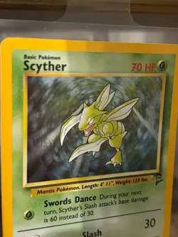 Pokemon Japanese Scyther Holo 006/032 Pristine 10 Base Set 2 Holo NM (pair) - Image 5