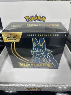 Pokemon TCG Mega Evolution Lucario Elite Trainer Box ETB Factory Sealed - Image 1