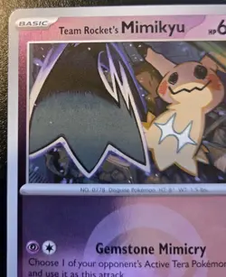 Team Rocket's Mimikyu 097/217 Reverse Holo Uncommon Ascended Heroes Pokemon TCG - Image 2
