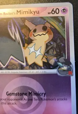 Team Rocket's Mimikyu 097/217 Reverse Holo Uncommon Ascended Heroes Pokemon TCG - Image 3