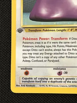 Pokemon Ditto 3/62 (1sr Edition) Fossil Holo *Near Mint* - Image 2