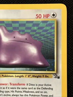 Pokemon Ditto 3/62 (1sr Edition) Fossil Holo *Near Mint* - Image 4