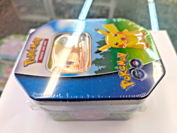 2022 Pokemon TCG Pokemon Go Collectors Tin Pikachu New!! Sealed - Image 3