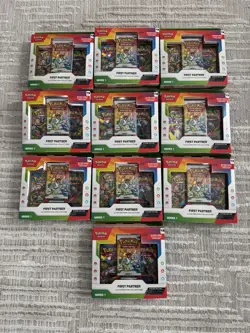 Pokemon First Partner Illustration Collection Series 1 - Lot of 10 - Sealed Box - Image 1