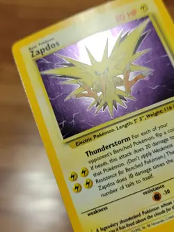 Zapdos 15/62 - Fossil Set - Rare Holo - Vintage WOTC Pokemon Card - MP* - Image 5