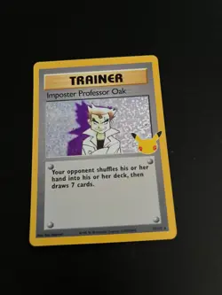 Imposter Professor Oak 73/102 Holo 25th Celebrations Pokemon Trading Card TCG - Image 1