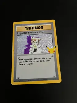 Imposter Professor Oak 73/102 Holo 25th Celebrations Pokemon Trading Card TCG - Image 2