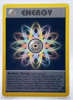 Rainbow Energy 80/82 Pokemon Card Team Rocket 2000 - Image 1