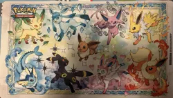 Eevee Playmat From Pokemon Prismatic Evolutions Super Premium Collection - Image 1