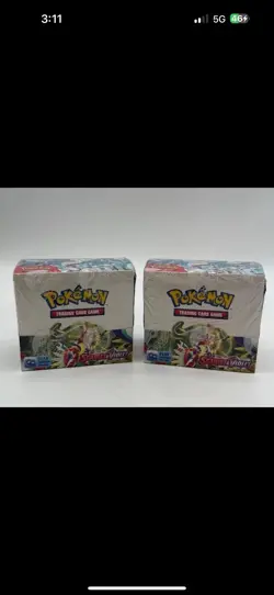 Lot of (2) Pokemon Scarlet and Violet Base Set Booster Box TCG FACTORY SEALED - Image 1