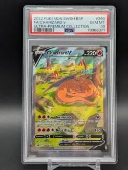 2022 Pokemon SWSH BSP FA/Charizard v Ultra-Premium Collection #260 PSA 10 - Image 1