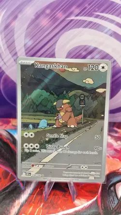 Pokemon TCG Kangaskhan Card Destined Rivals 204/182 Illustration Art - Image 1