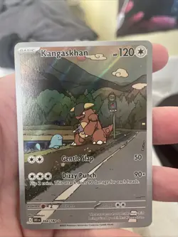 Pokemon TCG Kangaskhan Card Destined Rivals 204/182 Illustration Art - Image 1